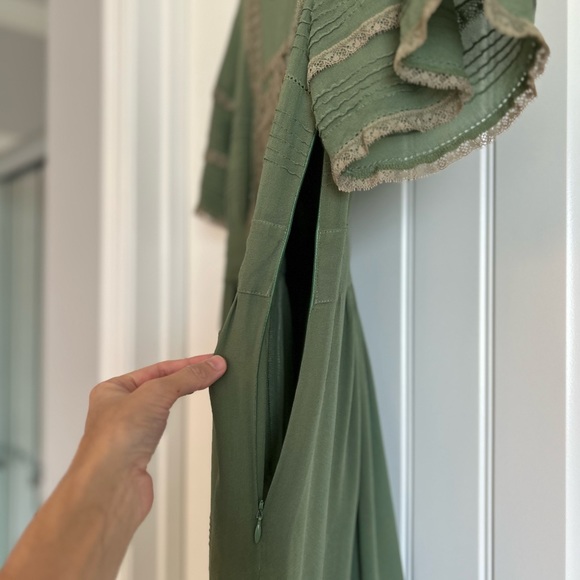 Anthropologie Laced with Grace Silk Dress with Slip from Lil - Picture 6 of 12